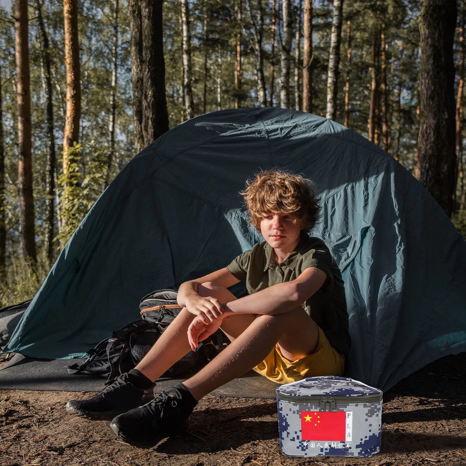 1Pcs Waterproof Storage Bag Large Capacity Outdoor Camping Pouch Oxford Cloth Travel Bath Bag Portable Foldable Breathable Vent
