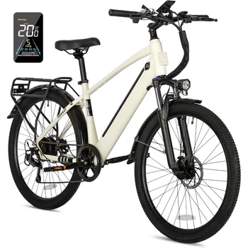 Image Adult Electric Bike with Peak 500W Brushless Motor, 35 Mile 324 WHr Removable Battery, Fork Suspension