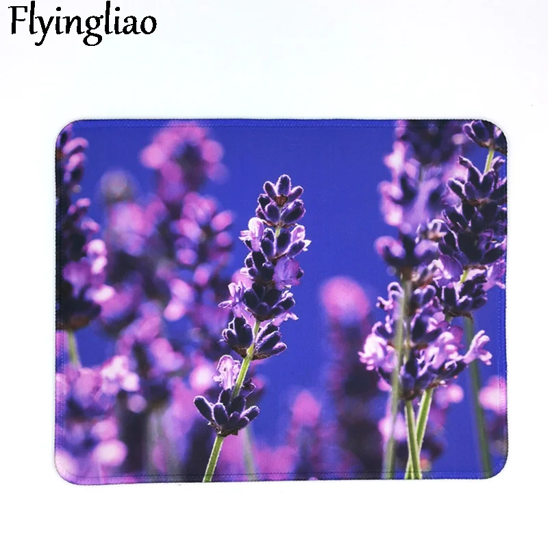 Red Flowers Mouse Pad Desk Pad Laptop Mouse Mat for Office Home PC Computer Keyboard Cute Mouse Pad Non-Slip Rubber Desk Mat