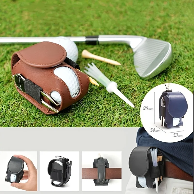 Waist-Belt Golf Ball Bag professional Golf Ball Waist Pouch Portable Mini Golf Bag Durable Stylish Design for Golf Enthusiasts