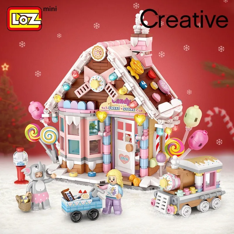 LOZ Candy House Children\'s Building Model Decoration Building Blocks Assembled Toys Puzzle Boys and Girls Birthday Gifts