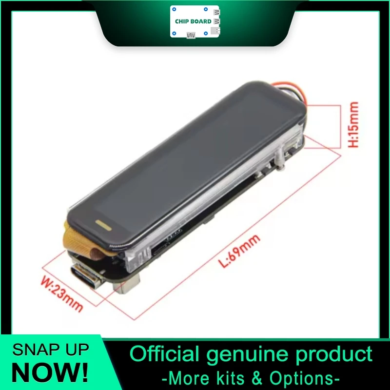 

Плата T-Display-Bar ESP32-S3, 2,25-дюймовый RGB LCD-дисплей, датчик ИИ BHI260AP, IMU, модуль для разработки