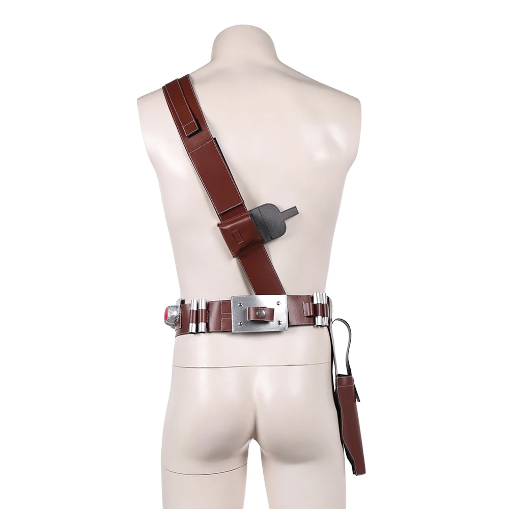 TV Space Battle Din Djarin Cosplay Strap Belt Waistband Leg Gaurd Knight Gun Bag Halloween Carnival Disfraz Costume Accessories view 3