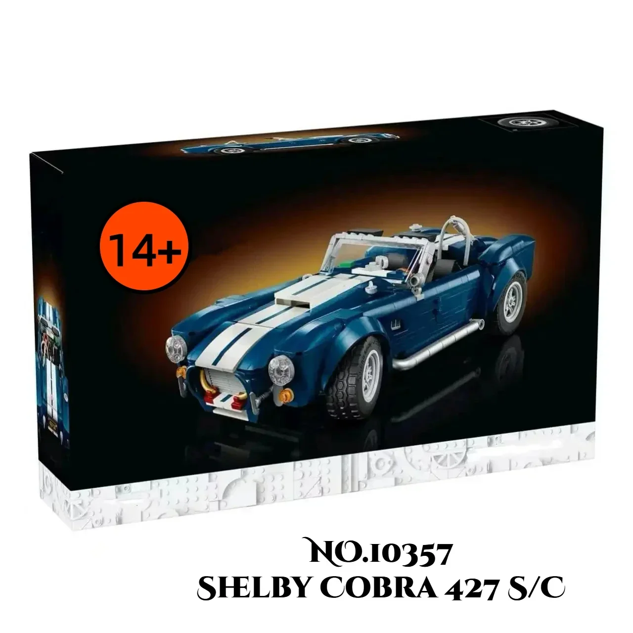 MINISO Creative New FIT 10357 Blu Modello di auto sportiva Giocattoli educativi Compleanno Natale Regali di Halloween per bambini