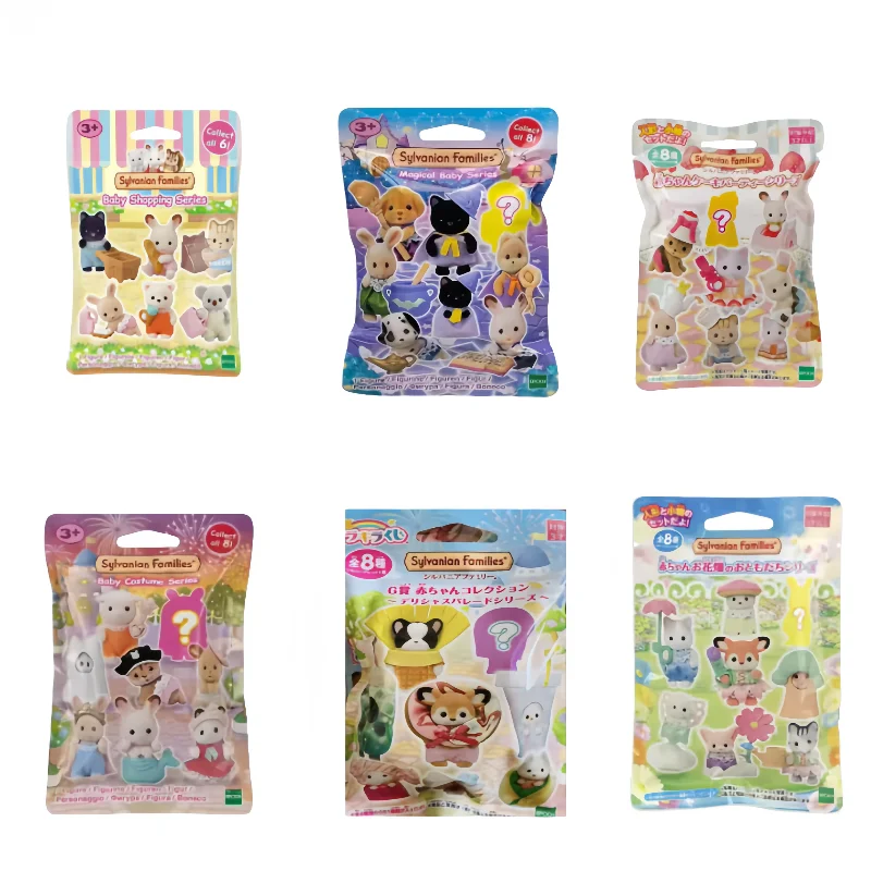 

SYLVANIAN FAMILIES Blind Bag Magical Animals Camping Forest Dress Up Baby Doll Ternurines Figrues Families Model Toy Xmas Gift