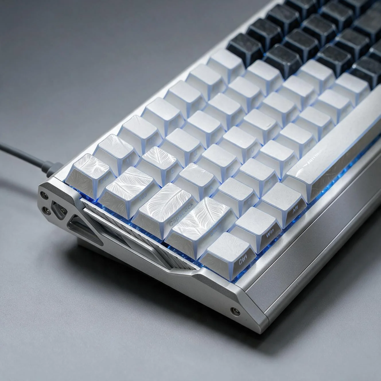 Mintcaps Could Feather Keycaps Cherry Profile Double Shot PBT Key Caps Shadow Side Print Edge Backlit For MX Mechanical Keyboard