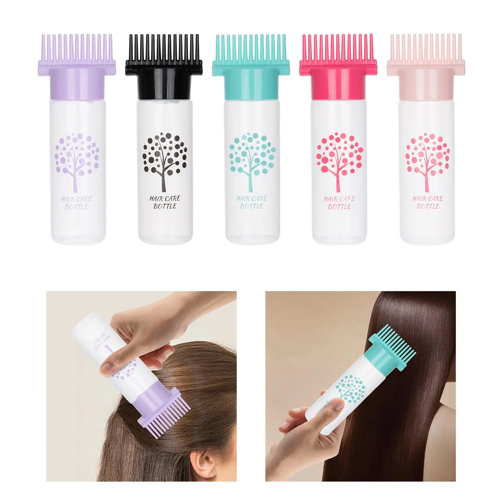 

Roots Comb Bottle180ml Hair Dye Brush for Hair Roots Comb Color