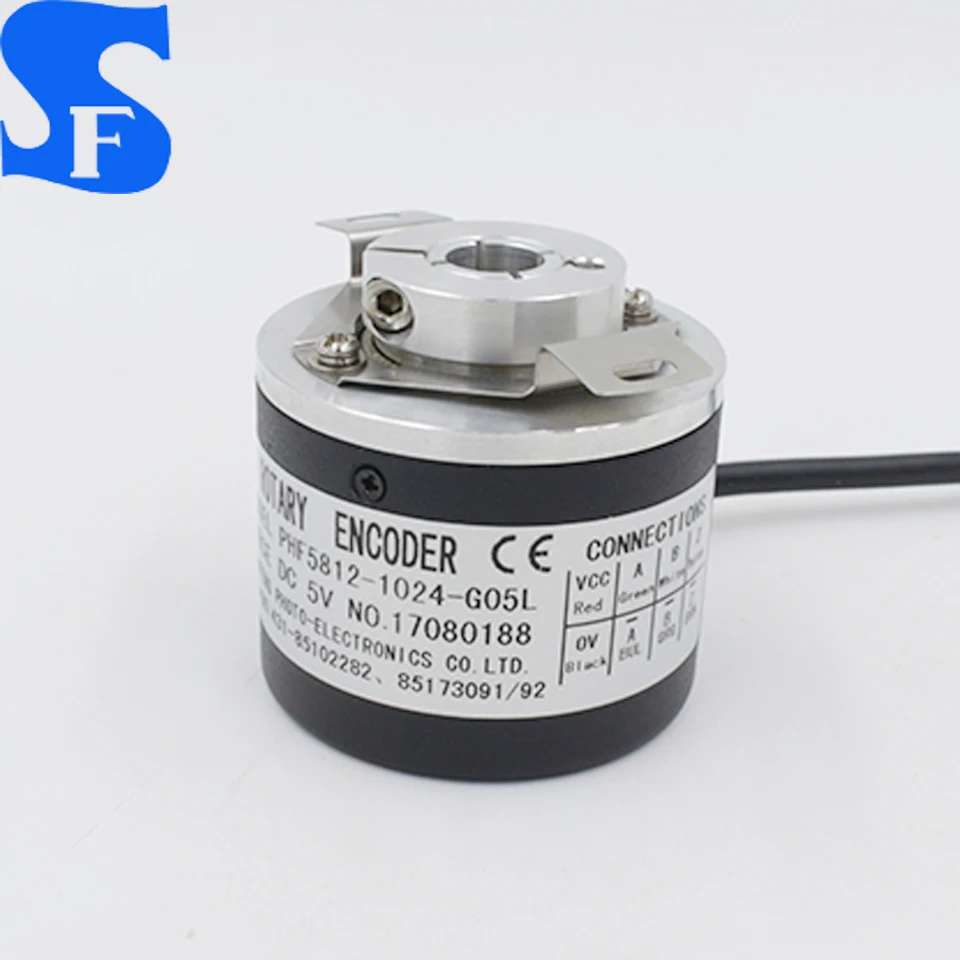 PHB series 6mm 8mm 12mm end hollow shaft type rotary encoder