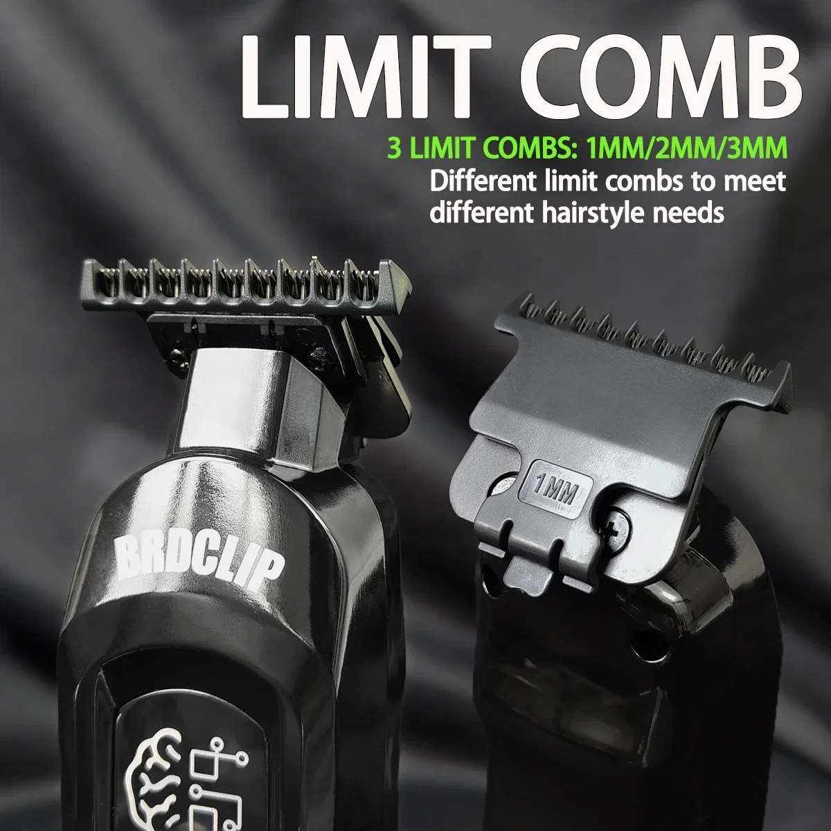 BRDCLIP BRD106 BRD107 Professional Barber Hair Clipper Base Charger 7500RPM Hair Clipper DLC Blade 8000RPM Hair Trimmer for Men