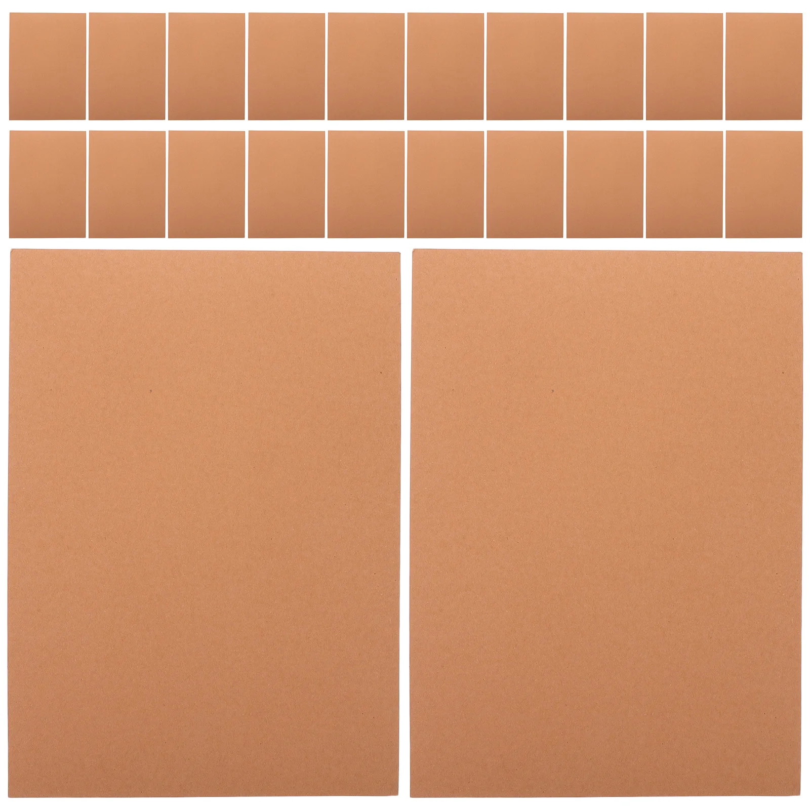 

50Pcs Brown Cardstock Paper A4 Blank Sheets Crafting Supplies Scrapbooking Card Making Adults Education Gouache Paper