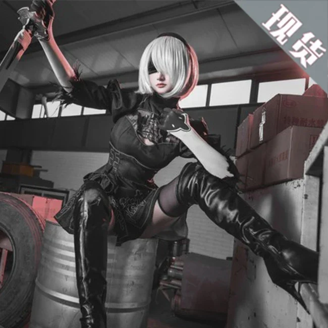 

Neil Mechanical Era 2 vs COS Costume 2b Little Sister Cosplay Costume Full Set of Clothing Wig Shoes Without Cutting Edge