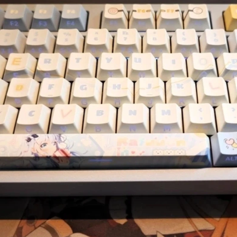Is The Order A Rabbit? Kafū Chino Anime Theme Keycaps Cherry Profile Mechanical Keyboard Cartoon Game Festival Gifts Keycaps