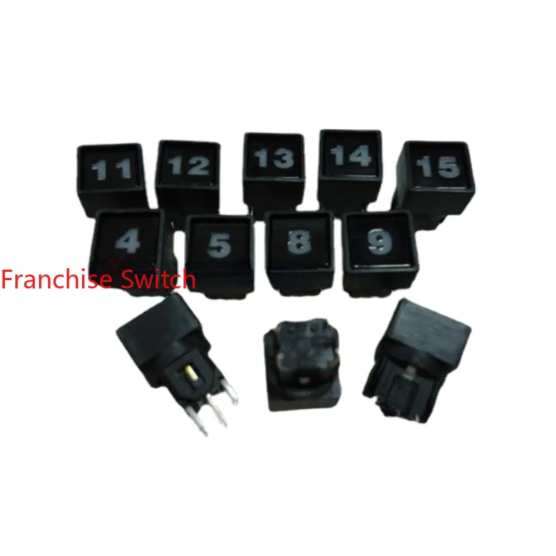 10PCS Hot Selling Limited Time Grab Imported Original Light Touch Switch 6*6 Digital Cap Yellow  Button Micro Action