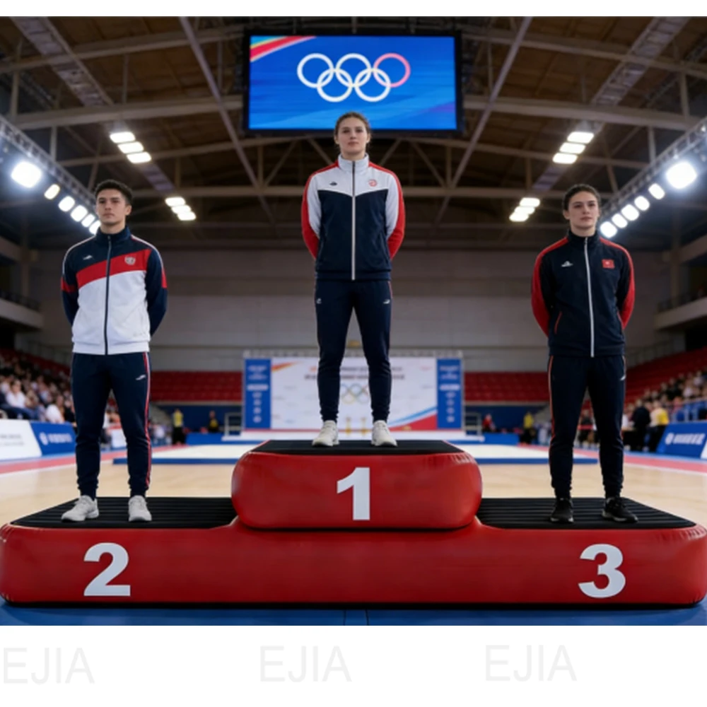Inflatable Competition Podium 1st 2nd 3rd Place Award Stand Anti Slip Inflatable Winner Podium for Sports Event School Games