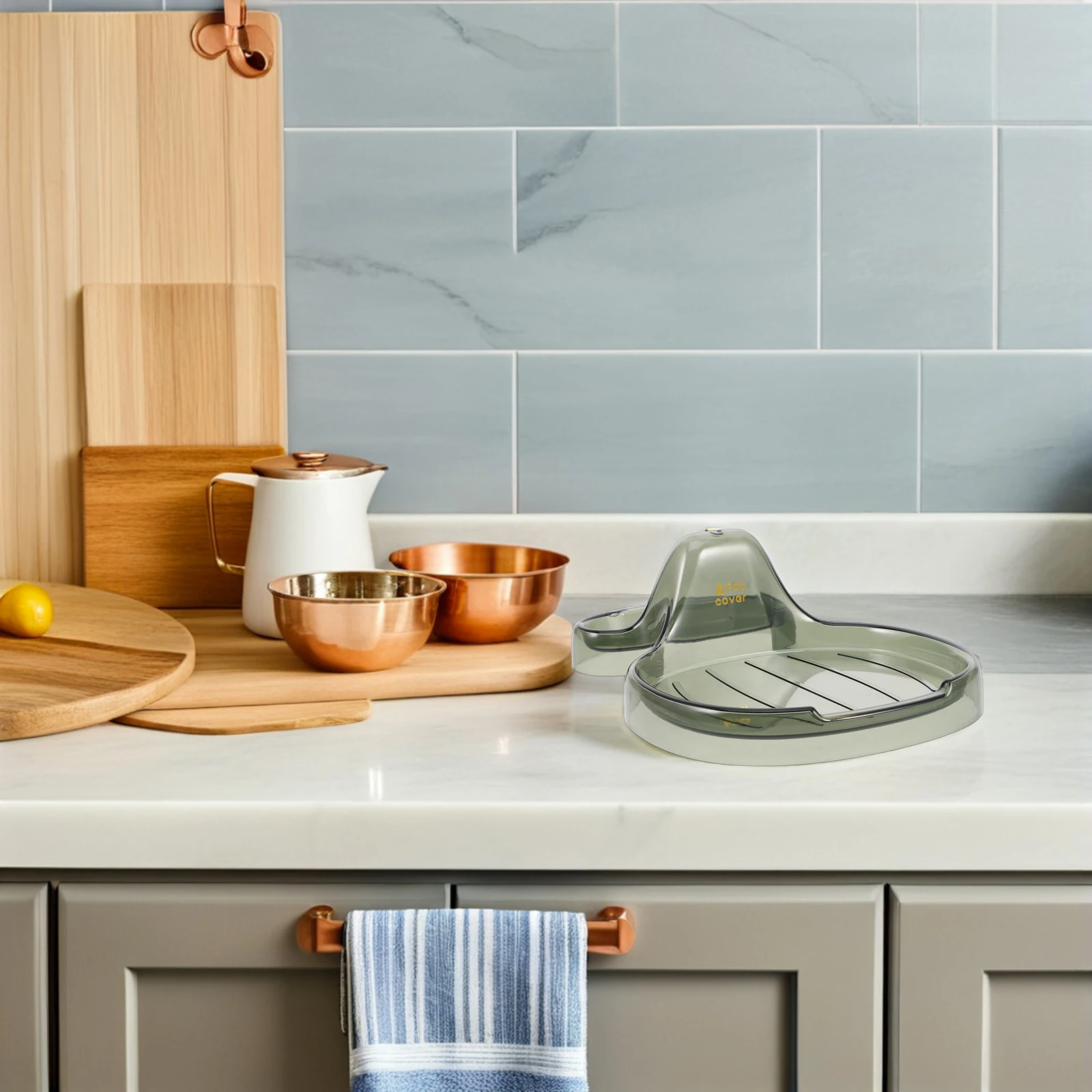 Pot Lid Holder Multifunctional Kitchen Storage Rack For Spatulas Soup Spoons Chopsticks Countertop Organizer