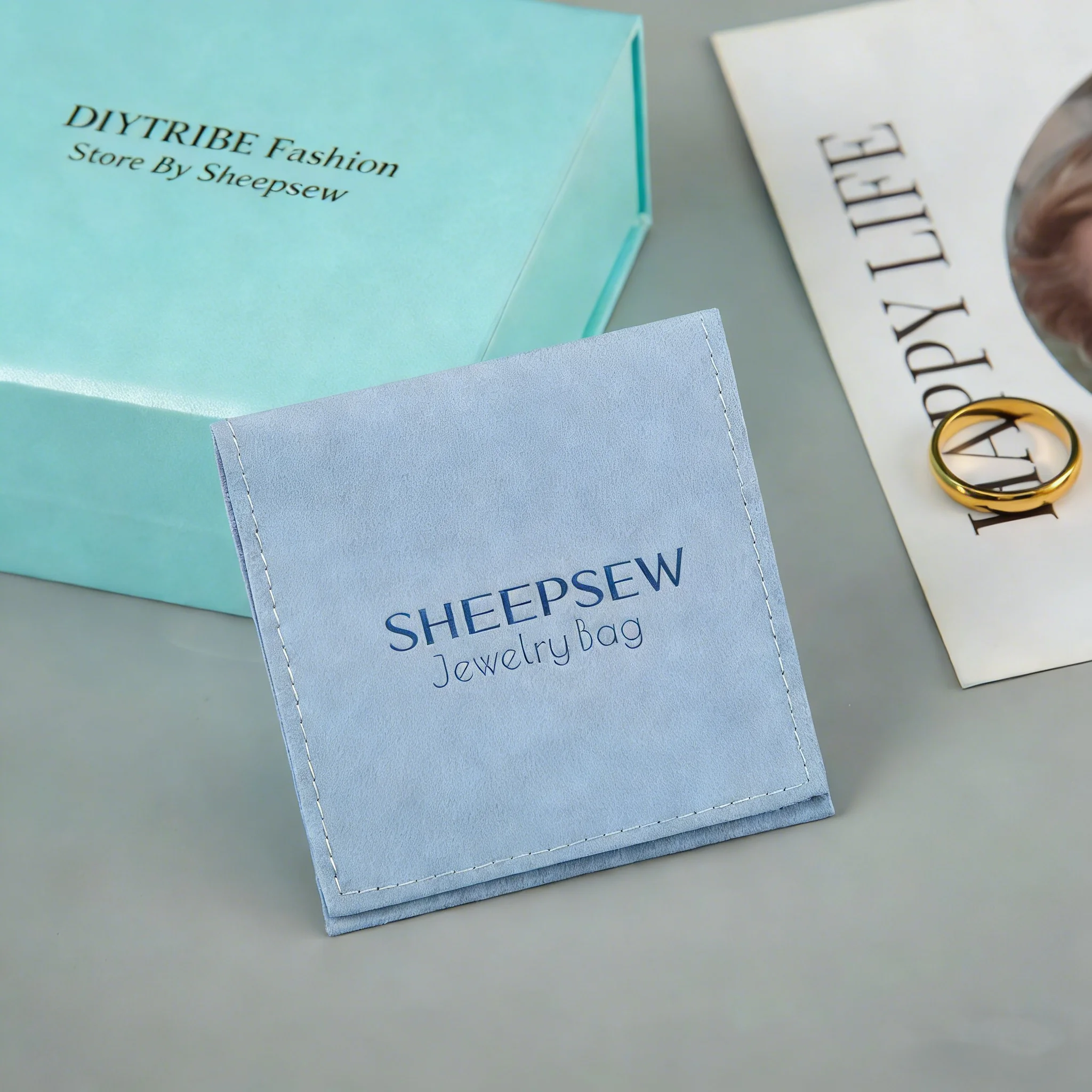 

Набор из 20 штук: подарочные коробки для украшений 9x9 см с индивидуальным логотипом и соответствующими пакетами, персонализированные