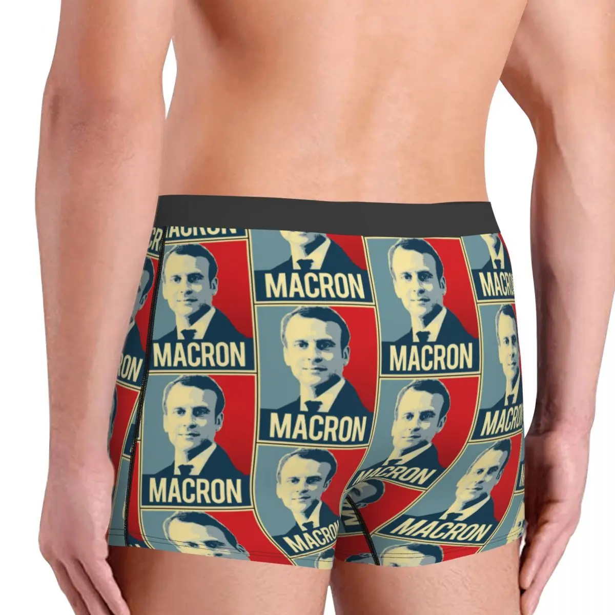 Macron Propaganda Humor Underpants Homme Panties Male Underwear Ventilate