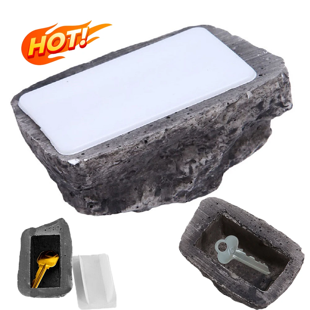 Imitation Stone Hidden Money Key Anti-lost Insurance Gift Resin Garden Rock Box Unique Storage Hider Fake Secret Simulation