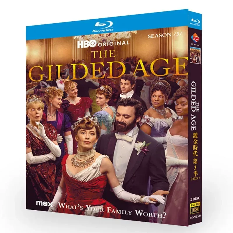 

BD Blu-ray High Definition American Drama The Gilded Age Season 3 The Gilded Age 2 Disc Box