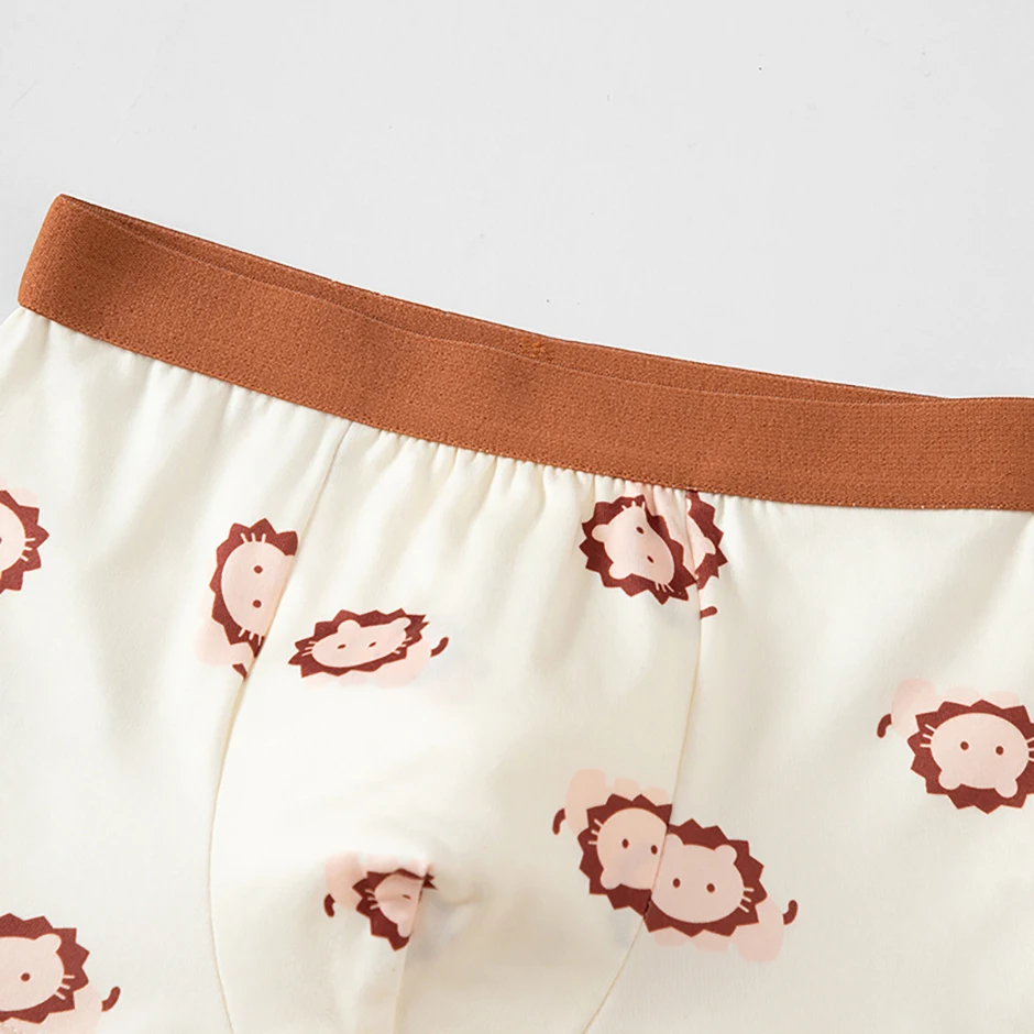 4-teiliges Set aus saisonalen, lustigen und niedlichen Cartoon-Unterwäsche für Kinder, bequeme Boxershorts, vielseitige, lässige Heimshorts für Jungen – Detail 13