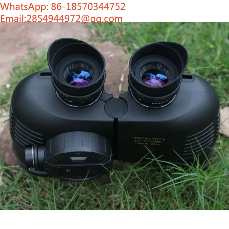 Telescope High Definition 22-7x50 Low Light Night Vision Nautical Ranging Compass Waterproof Glasses