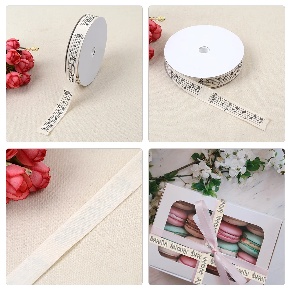 

Note Printing Gift Wrapping Ribbon Exquisite DIY Hair Bow Clip Accessories Wedding Party Decor Craft Supplies Music Note Ribbon