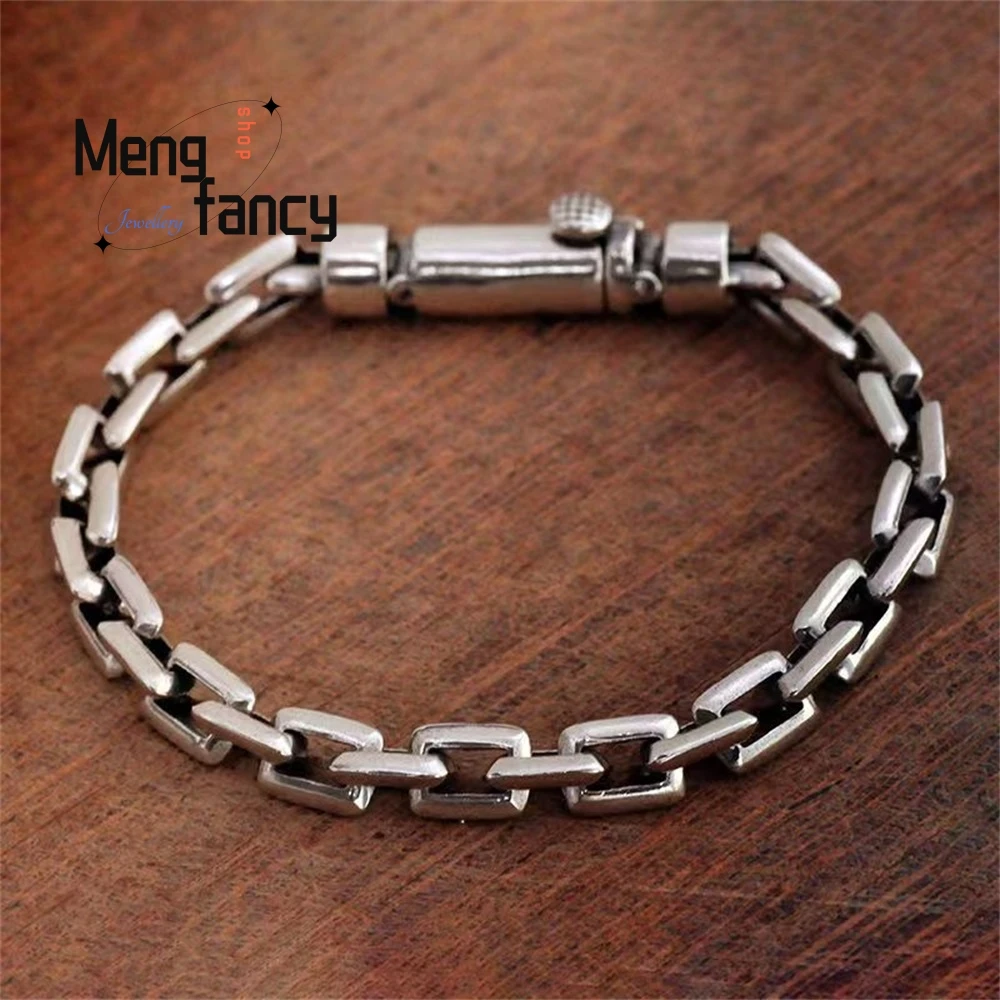 

New Personalized Pin Bracelet Fory Trend Men Simple And Versatile, Retro Couple Bracelets For Both Men And Women Fashion Jewelry