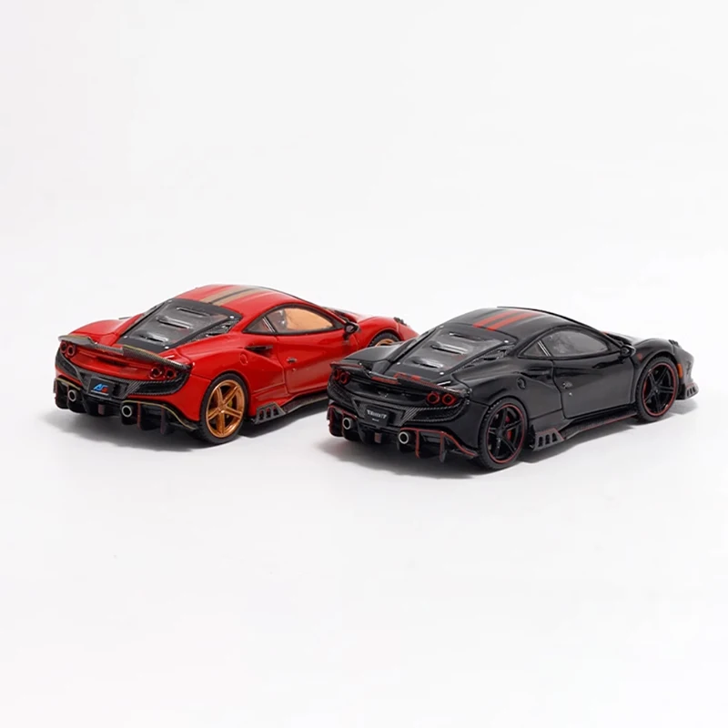 Diecast Original 1:64 Scale F8 Keyvany GT4586 Simulation Alloy Car Model Static Display Collectible Toy Gift Souvenir Decoration