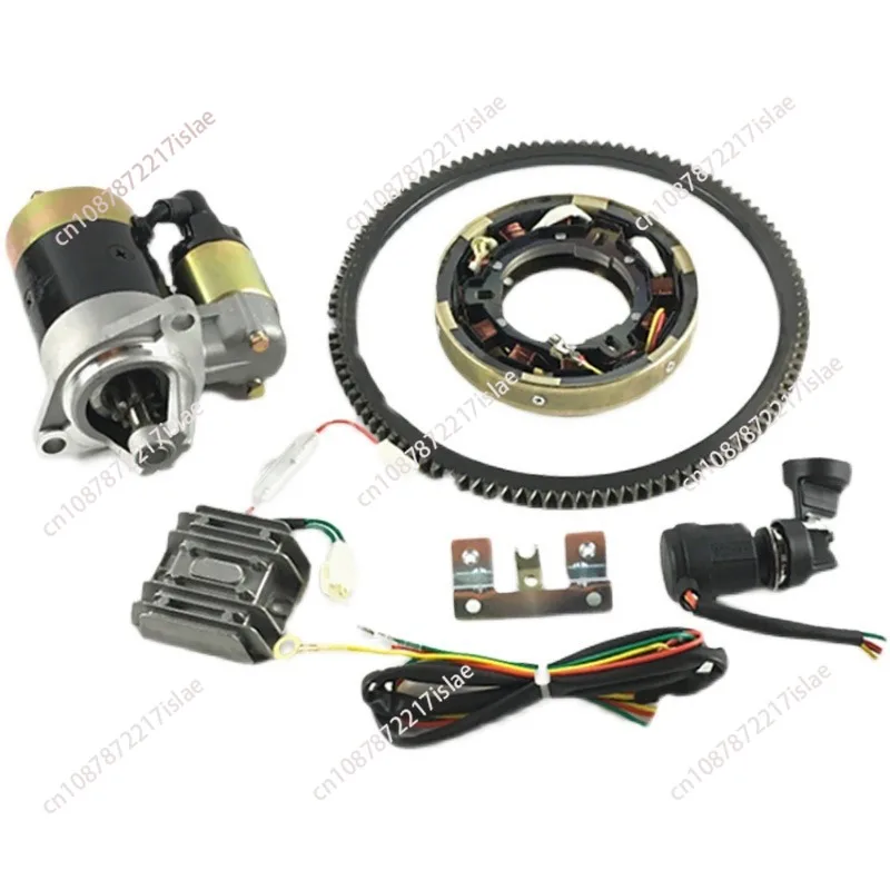 ELECTRIC START CONVERSION KIT FOR YANMAR 170F173F178F186F188F DIESEL ENGINES STARTER MOTOR