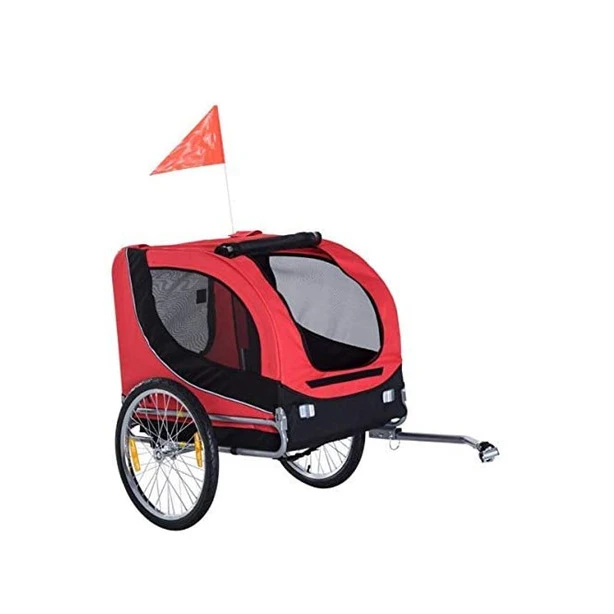 

Heavy Duty Foldable Utility Pet Stroller Dog Carriers Bicycle Trailer For Bike