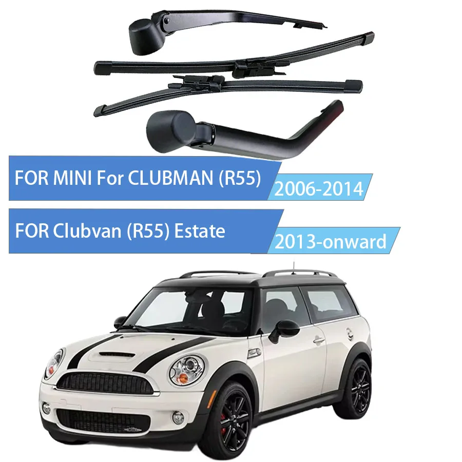 Left and Right Rear Wiper FOR MINI CLUBMAN (R55) 2006-2014 FOR Clubvan (R55) 2013-onward Estate Rear Windshield Wiper Assembly
