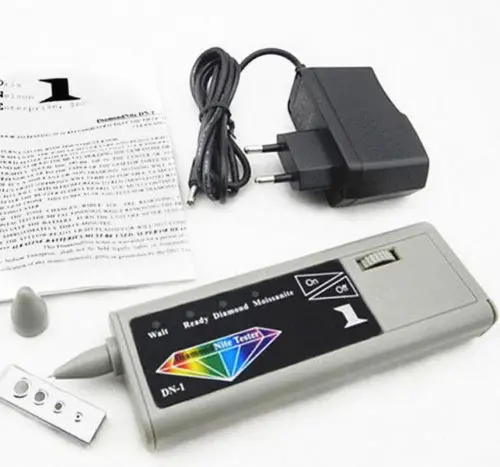 2-in-1 Diamond & Moissanite Tester Pen – One-Touch Selector, Audio/Visual Alerts, Auto Shut-Off