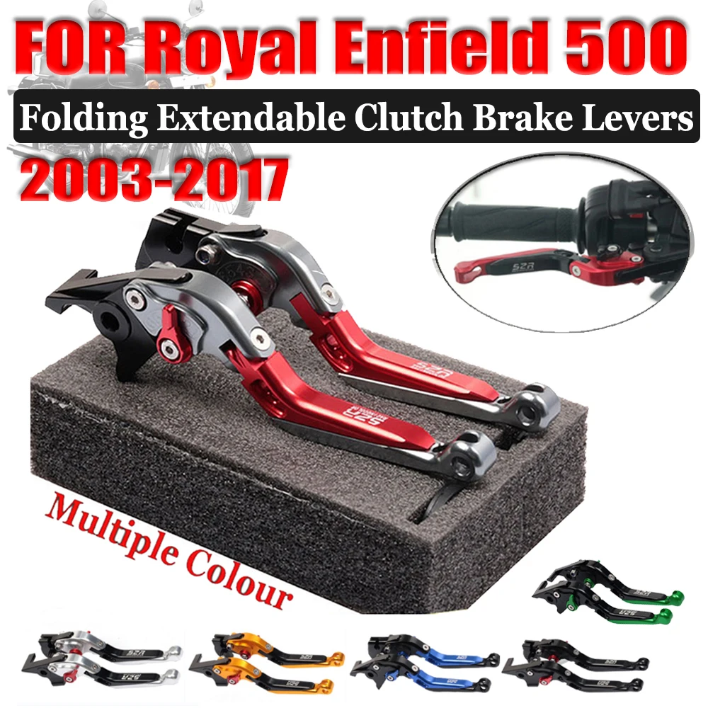 

Motorcycle Folding Extendable Brake Clutch Lever For Royal Enfield 500 2013 - 2017 2016 Accessories Parking Brake Lever Handle