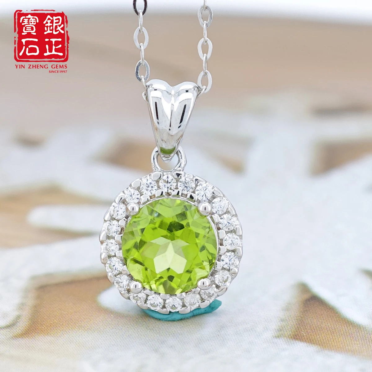 YinZheng натуральный перидот лабораторный рубин кулон ожерелье 100% стерлинговое серебро 925 пробы цепочка ожерелье женские эффектные драгоценные камни ювелирные изделия