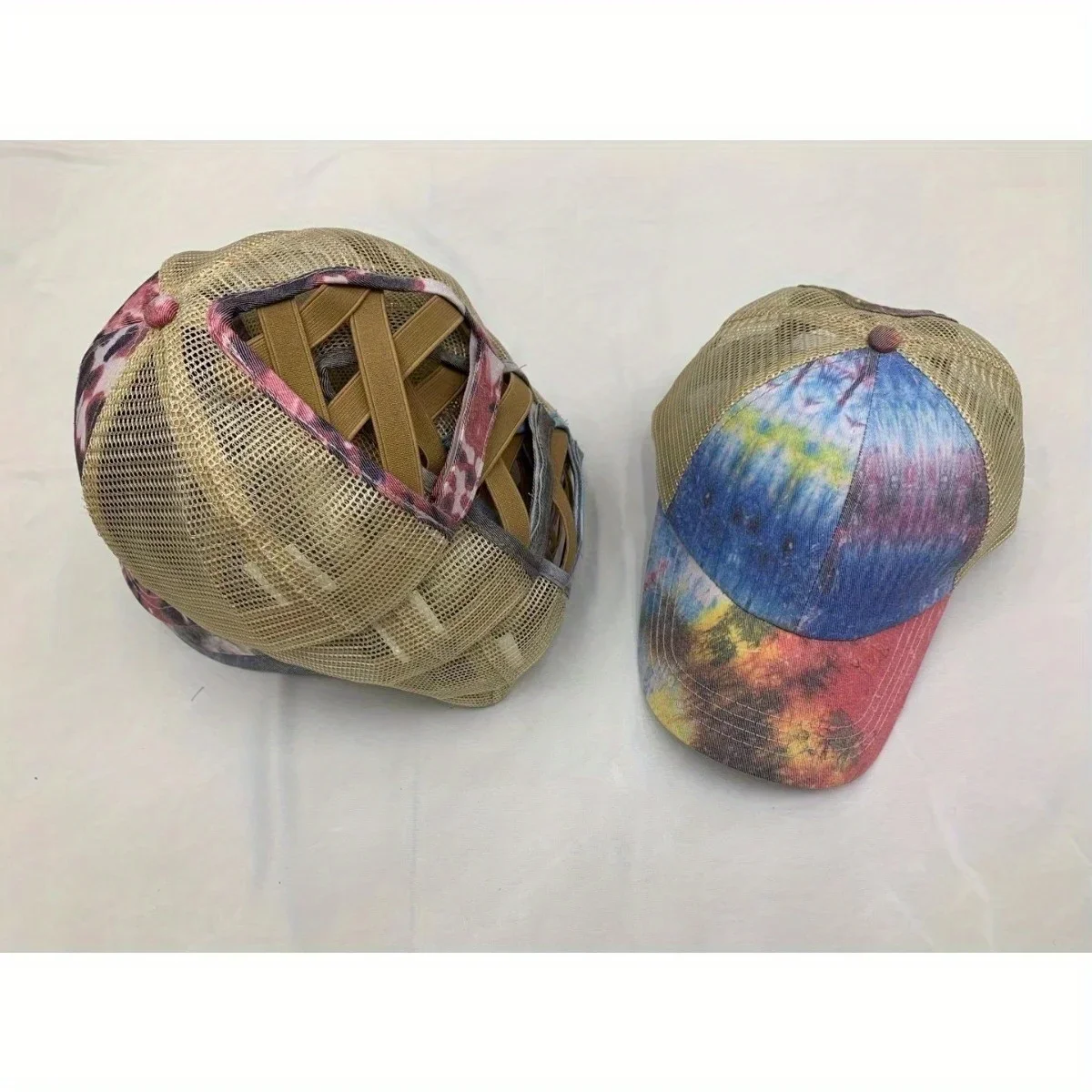 

Women's Distressed Baseball Cap Vintage Style Soft Top Curved Brim Hip Hop Sun Hat Outdoor Headwear