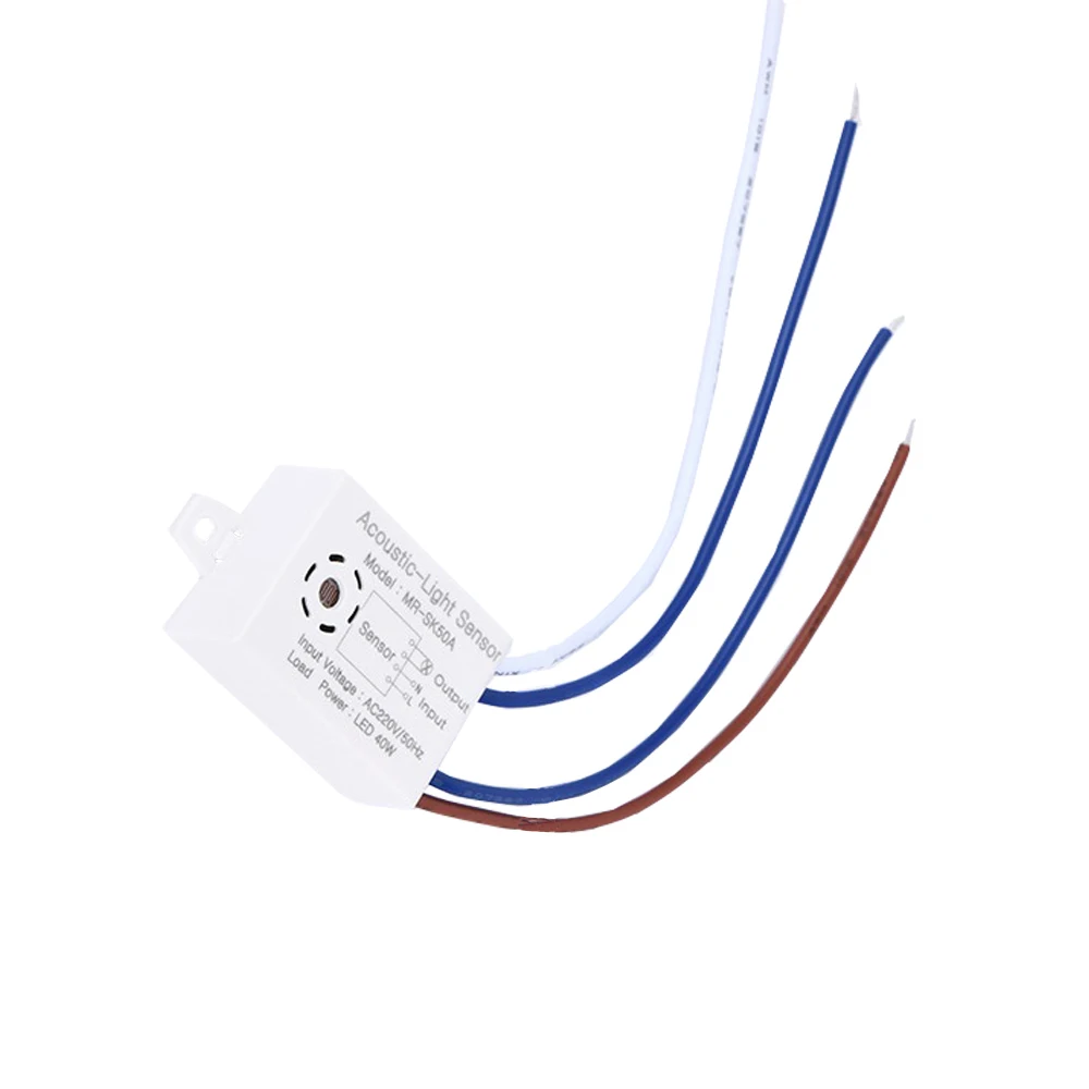 MRSK50A Heimwerker Smart Switch 220V Detektor Sound Voice Sensor Intelligente Auto On Off Sound Licht Control Sensor Schalter