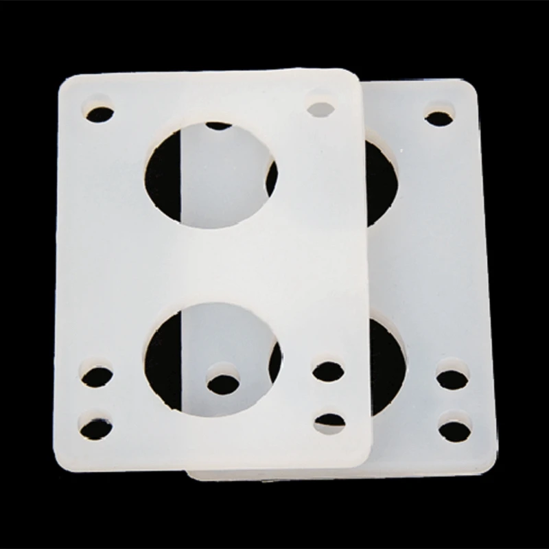 6Mm Skateboard Longboard Riser Pads Transparent Silicone Gasket Skate Truck Shock Pad Skateboard Accessories 2Pcs/Set