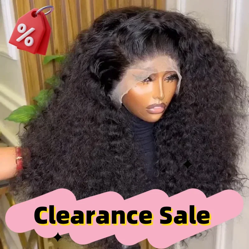 Soft Preplucked 26Inch Long 180Density Black Kinky Curly Lace Front Wigs For Women With Baby Hair Natural Hairline Good Texture