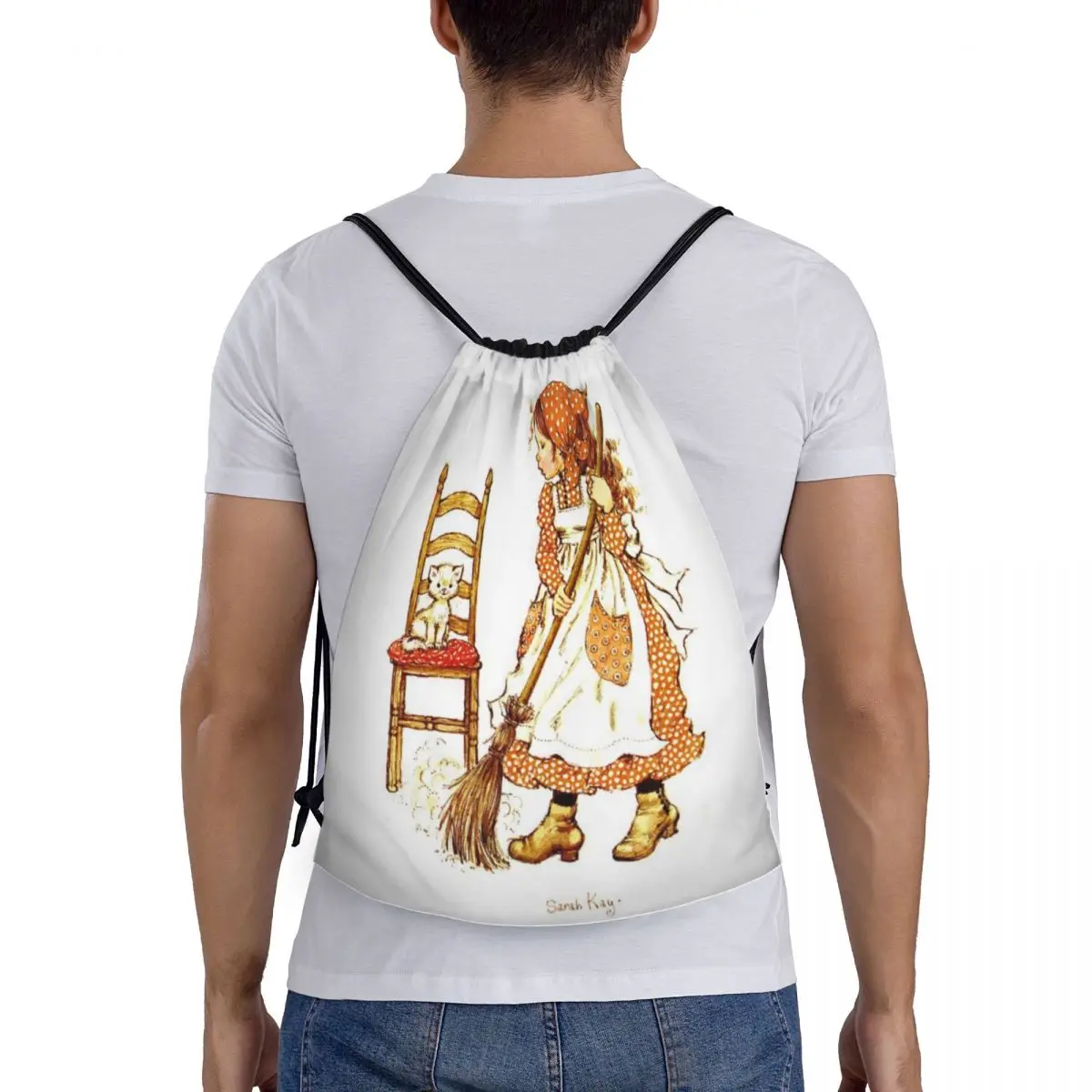 

Рюкзаки для девочек Sarah Kay, модные портативные сумки на шнурке, спортивная сумка, сумки для книг для мужчин и женщин, студентов