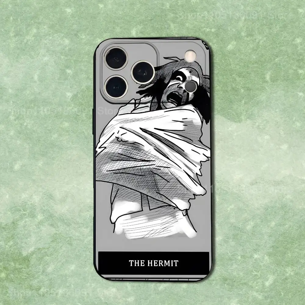 Funda de teléfono con cartas de Tarot Art Belief Fear para iPhone 14,13,17,12,11,16,15,Plus,Pro Max,XS,X,XR,SE,Mini, funda negra de silicona suave