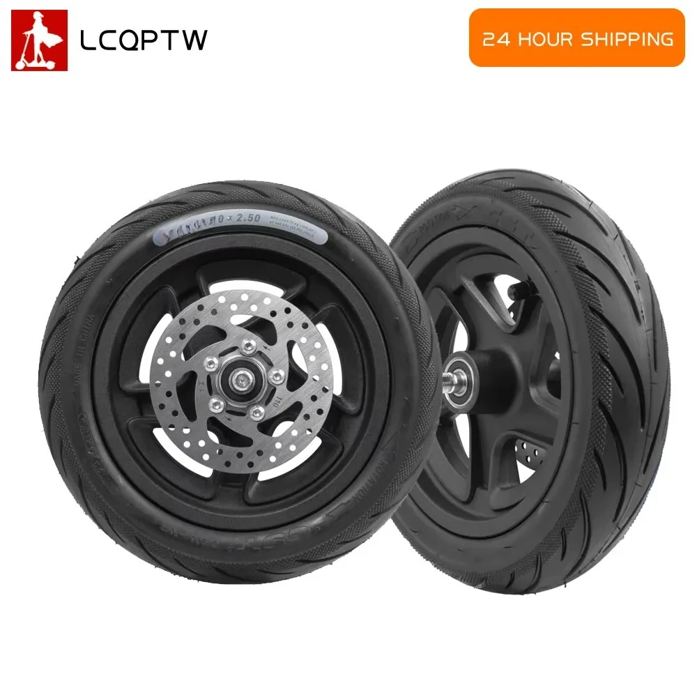 

Durable Front Wheel with Brake Disc for Ninebot F2 Electric Scooter Kickscooter Front Wheel Hub With Vacuum Tire Assembly Parts
