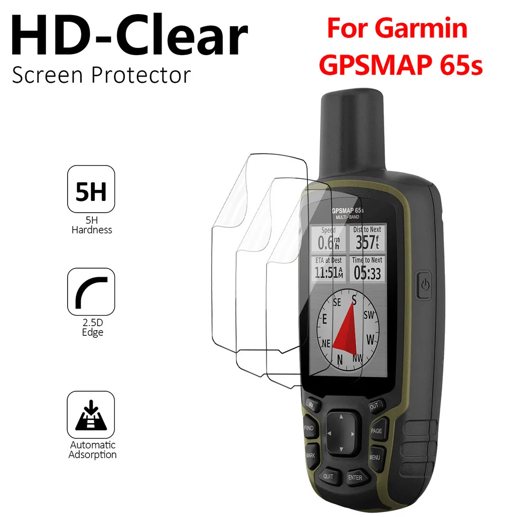 For Garmin GPSMAP 65s 64 62 Anti ExplosionHD Screen Protector Film 9H Hardness Waterproof Handheld GPS Accessories Fast Shipping