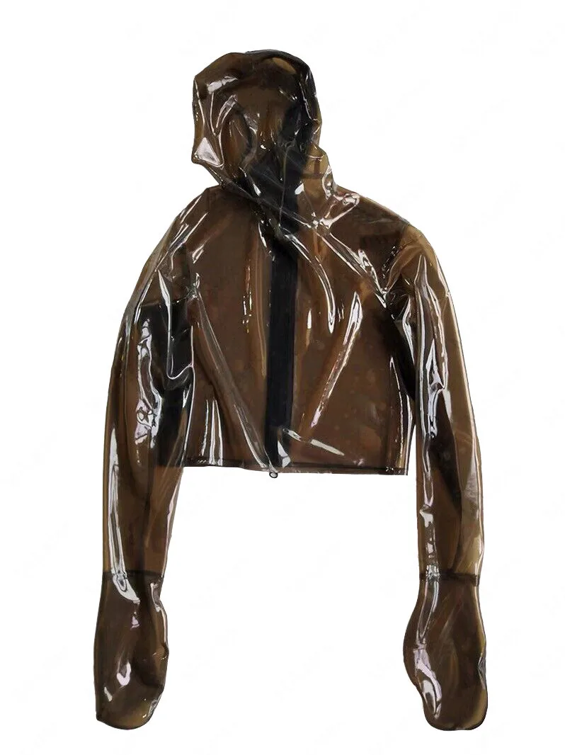 

Latex Top with Mask, Cap, Mittens, Rear Zipper 0.4mm