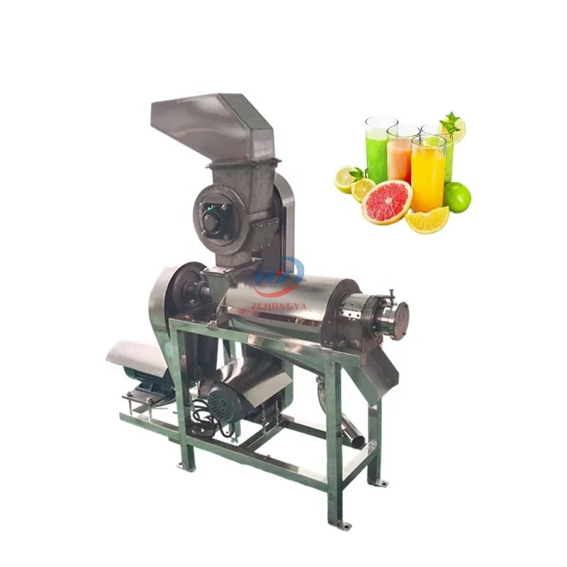 Orange Fruit Juice Extractor Machine Spiral Crushed  Press Juicer