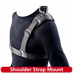 Adjustable Shoulder Strap Mount Harness for GoPro Hero 13 12 11 10 9 Insta360 DJI OSMO Action Camera First-Person Vlog