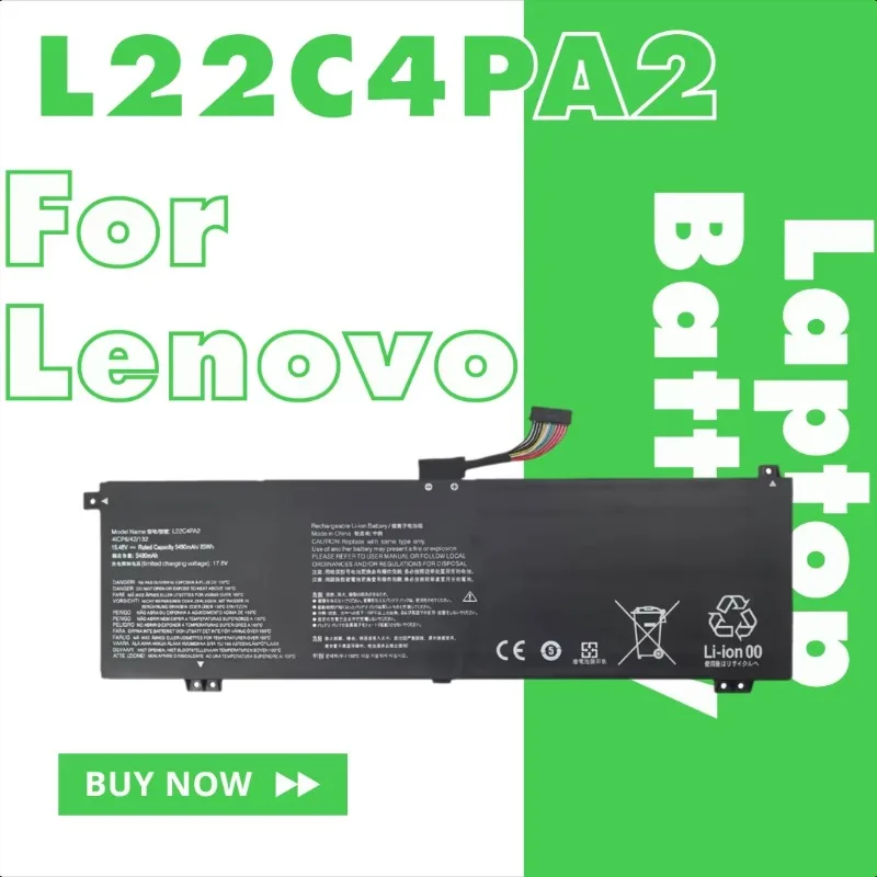 

For Lenovo Legion R9000X 2023 L22C4PA2 L22D4PA2 73.6Wh Laptop Battery