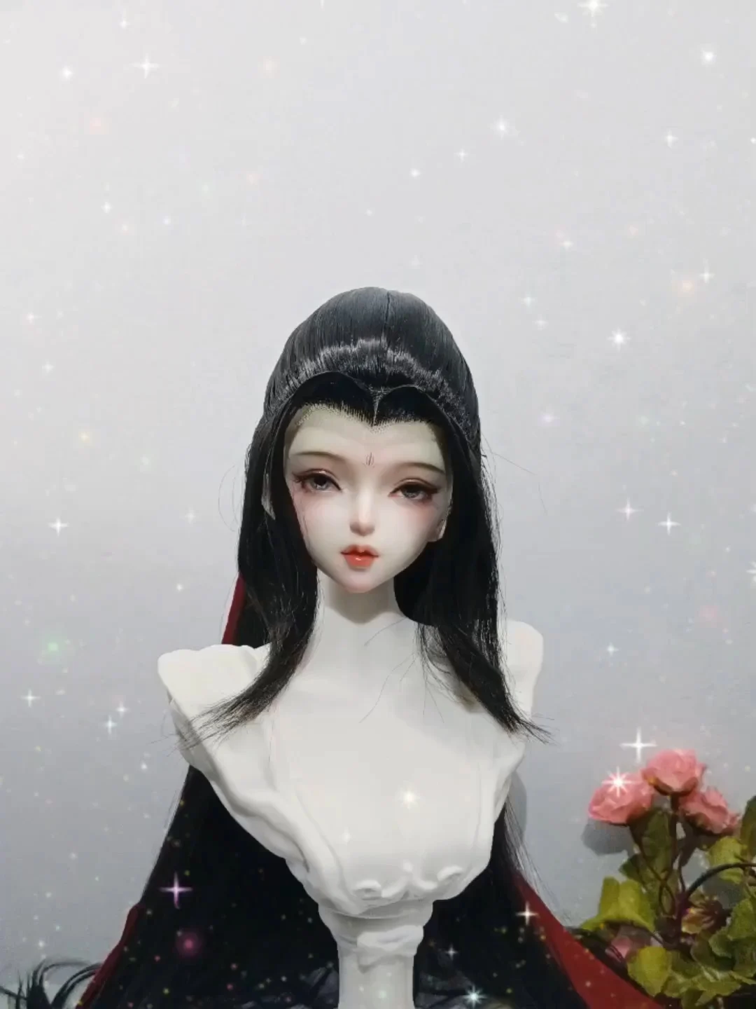 1/4 1/3 مقياس BJD الباروكات القديمة زي Hanfu خمر الشعر الطويل شعر مستعار الساموراي ل MSD SD13 فتاة ID72 العم إكسسوارات دمي A2014