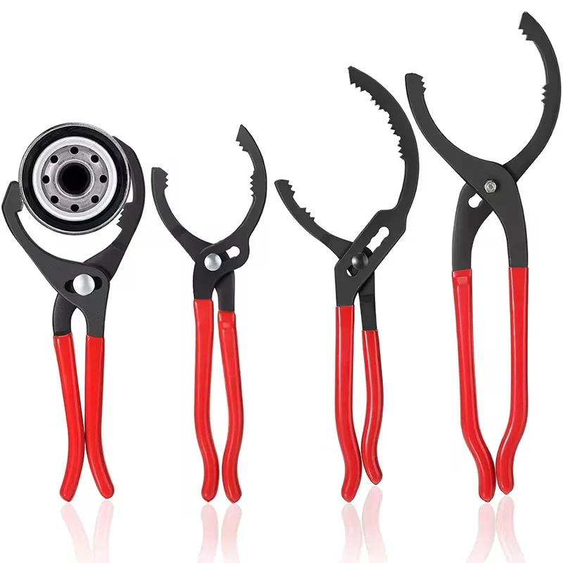 

10/12/14/16 ''клещи для автомобильного масляного фильтра, зажимной ключ, инструмент для удаления масляного фильтра, ключ для фильтрующего элемента для ремонта грузовиков