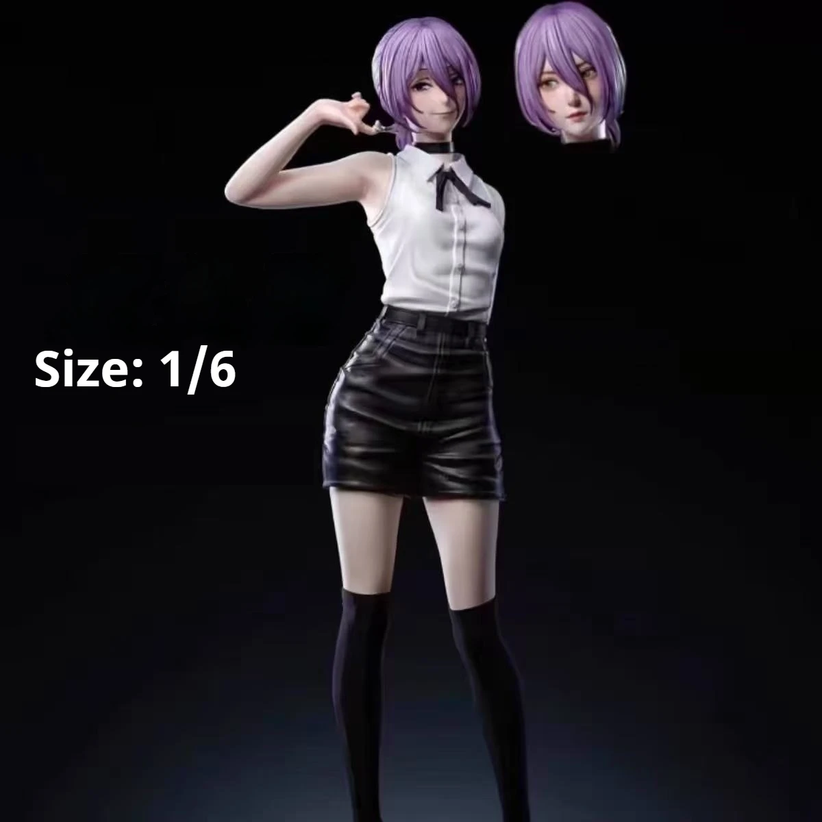 Figurka Chainsaw Man Reze, model stojący 32 cm, dekoracja na biurko dla chłopców, kolekcjonerska ozdoba, figurka akcji, zabawka, prezent