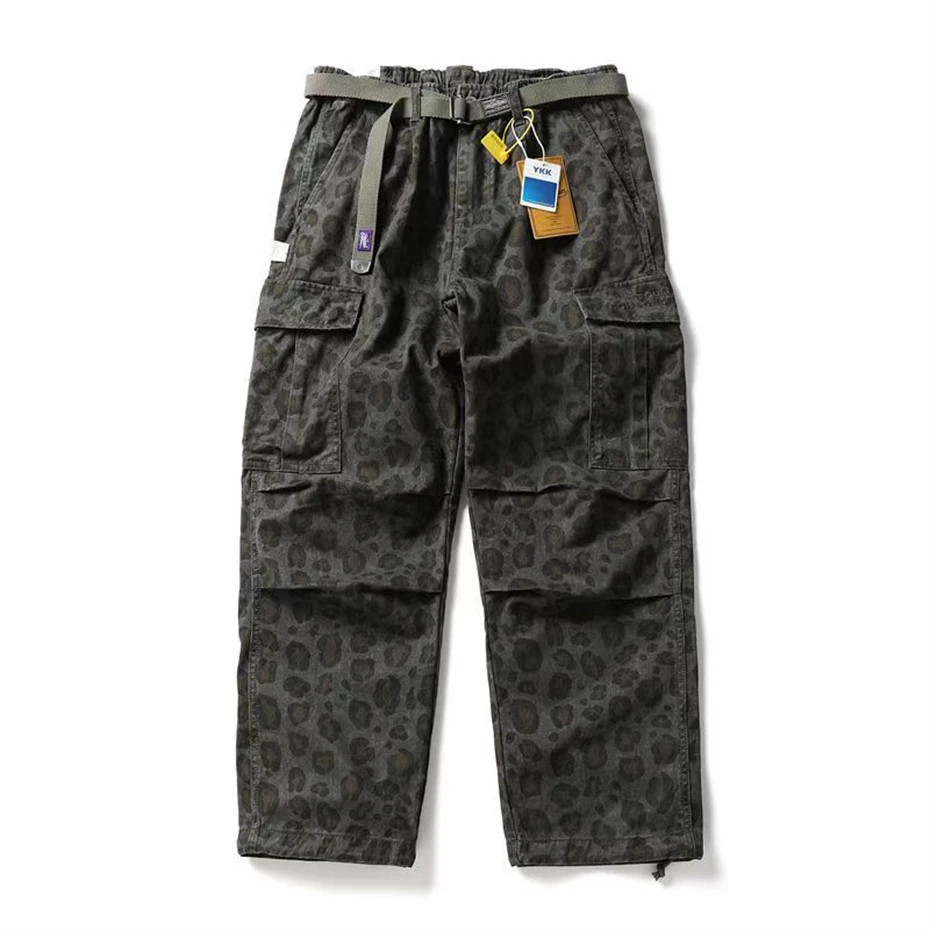 Men Camouflage Joggers Pants Cotton Casual Cargo Pant Men Streetwear Wide Leg Function Paratrooper Pants Cityboy Baggy Trouser